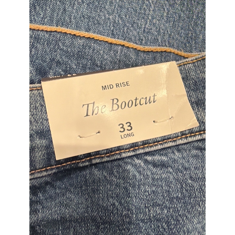 Abercrombie & Fitch Jeans Womens 33 Long Blue Denim The Bootcut Mid Rise - Picture 2 of 9